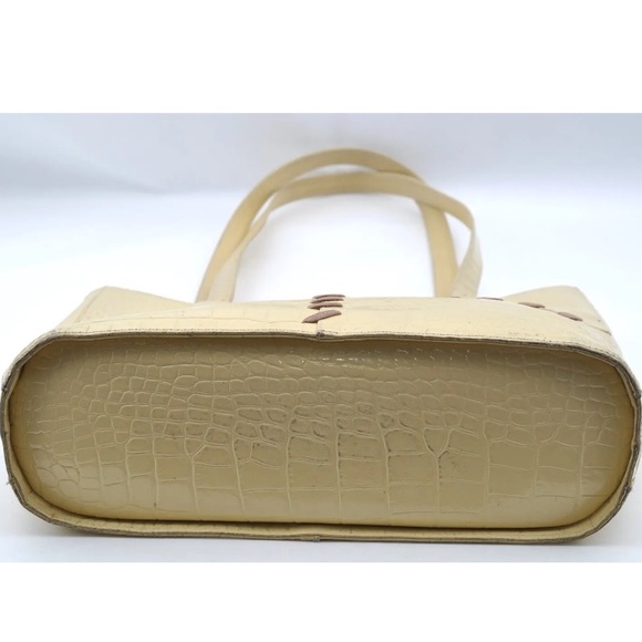 COPY - Authentic YVES SAINT LAURENT Shoulder Bag Leather Ivory - Picture 4 of 16